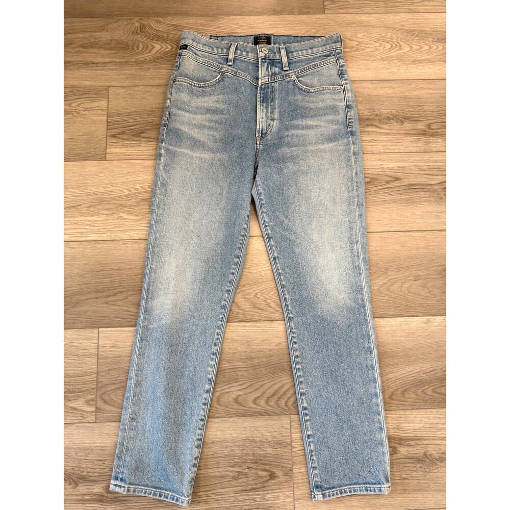 Citizens of Humanity Casual High Rise Slim Fit Straight Stretch Cotton Jeans 27